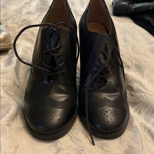 Salvatore Ferragamo Black Leather Heels